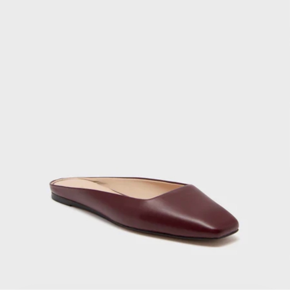 Tuckernuck Nilli Leather Flats Oxblood Size 7 NIB